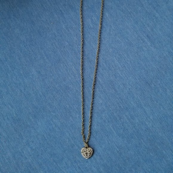Betsey Johnson Pavé Stone Heart Necklace - Picture 5 of 13
